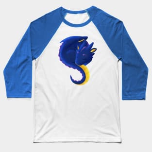 Kawaii Sleeping Dragon - Without Background Baseball T-Shirt